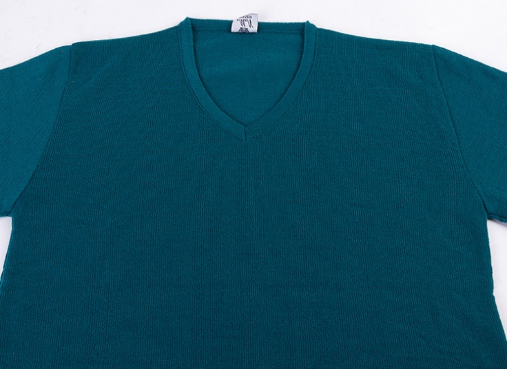 پلیور بافت یقه هفت رنگی