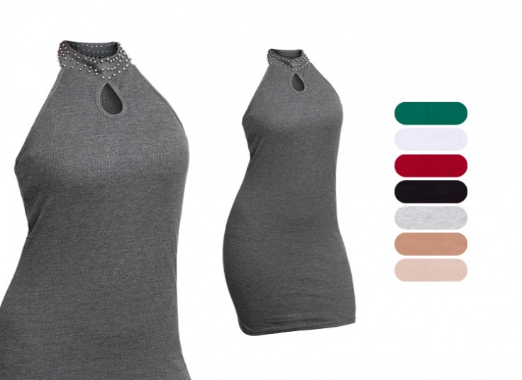 پیراهن زنانه مدل یقه گردنی