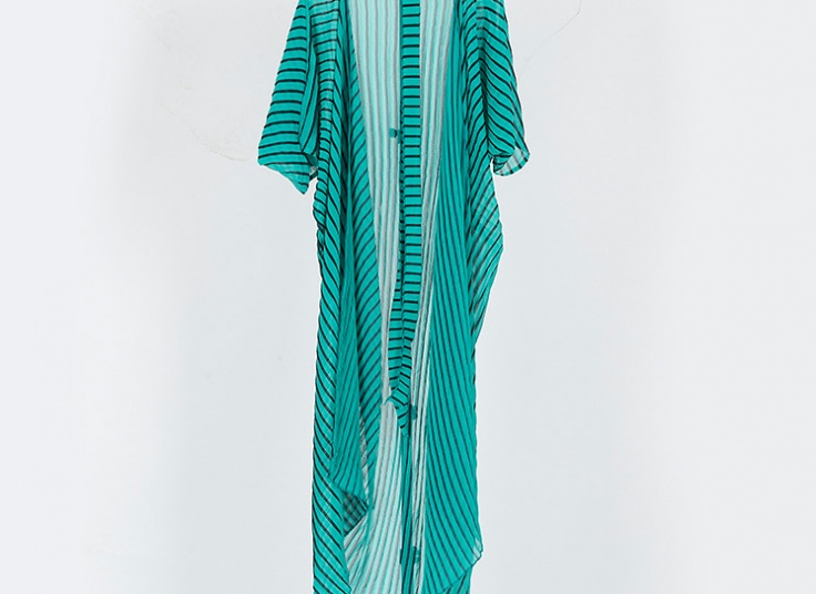 مانتو حریر جلو باز