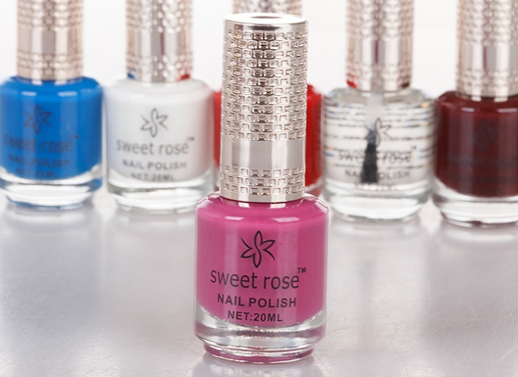 پکیج شش عددی لاک ناخن Sweet Rose