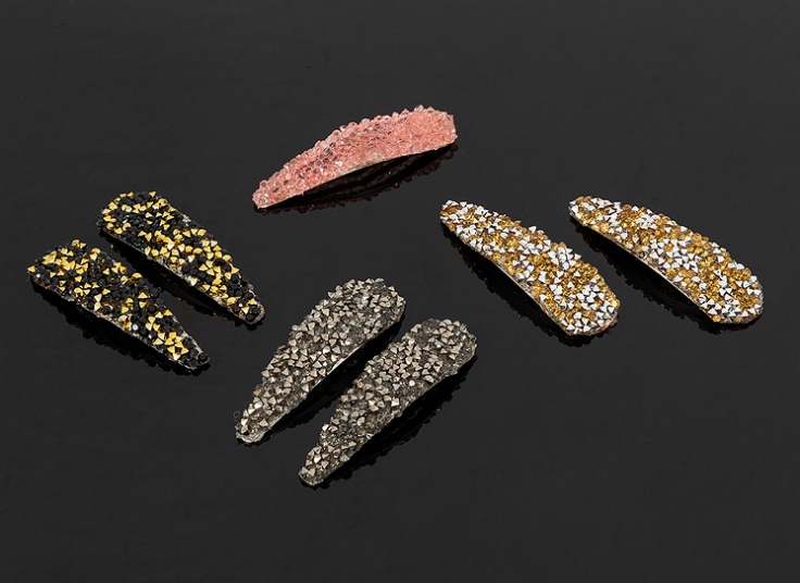 گیره مو دو عددی کریستالی