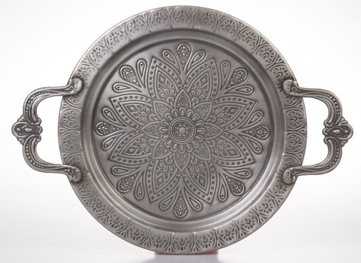 سینی فلزی طرح برجسته
