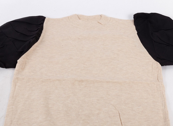 بلوز بافت آستین فانتزی