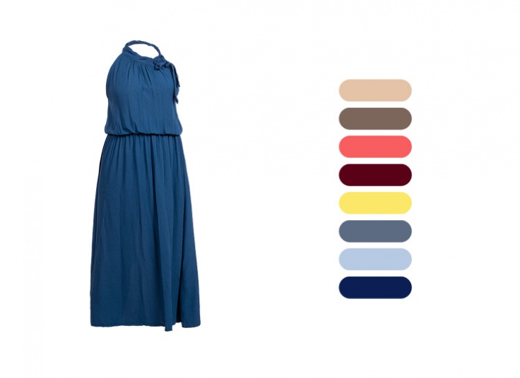 پیراهن ساحلی کمرکش