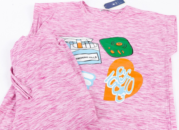 تاپ شلوارک زنانه No Smoking