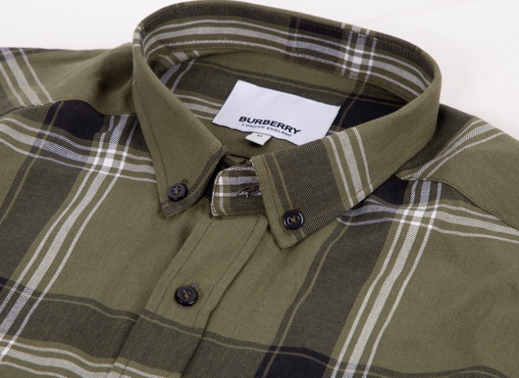 پیراهن مردانه چهارخانه طرح BURBERRY