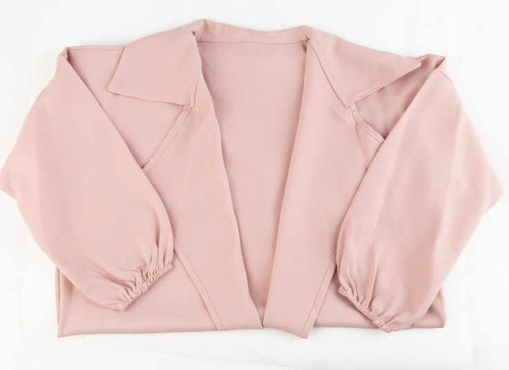 مانتو کرپ یقه انگلیسی