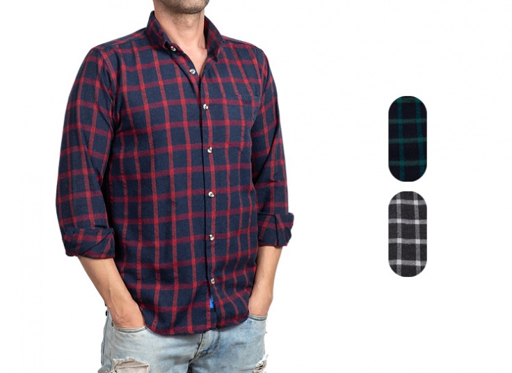 پیراهن چهارخانه درشت Tower