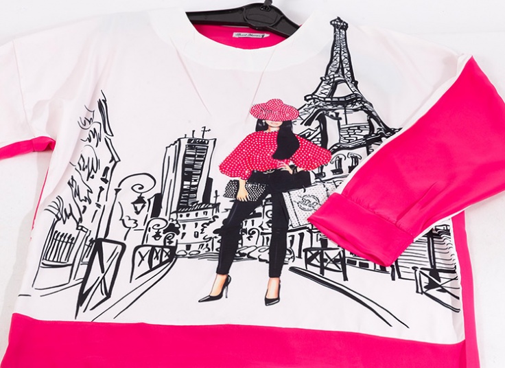 بلوز زنانه طرح ایفل