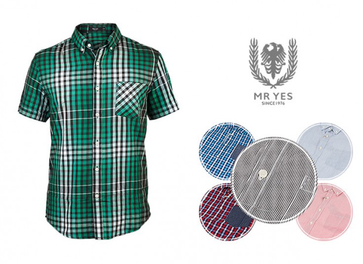 پیراهن مردانه آستین کوتاه MR YES