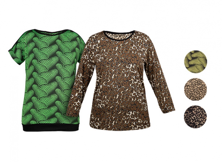 بلوز طرح پلنگی زنانه