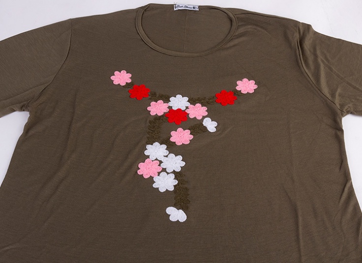 بلوز سایز بزرگ زنانه broidery
