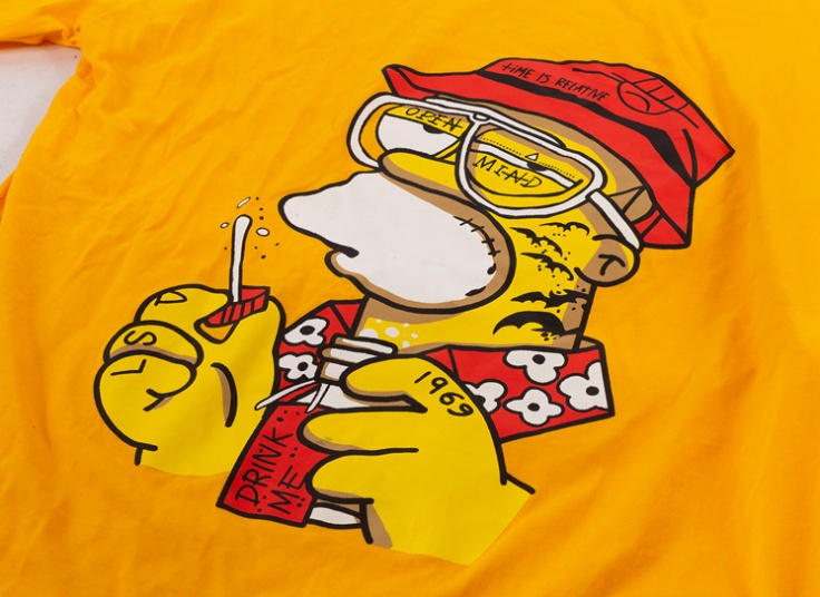 تیشرت لانگ طرح Simpson