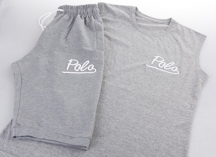 ست رکابی و شلوارک مردانه طرح POLO