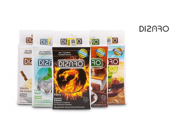 بسته دوازده عددی کاندوم DIZARO
