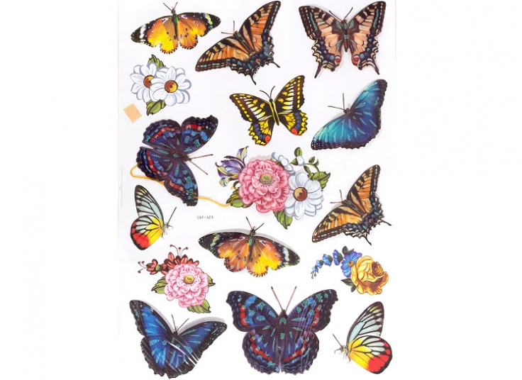 استیکر سه بعدی Butterflies