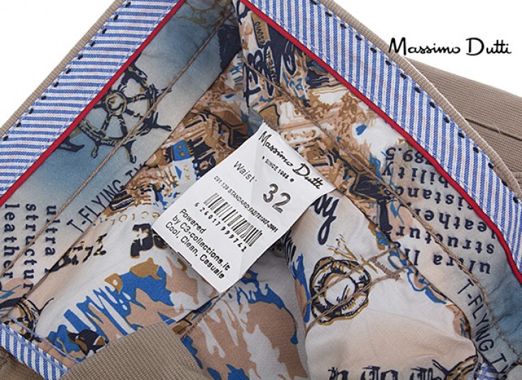 شلوار کتان کبریتی Massimo Dutti