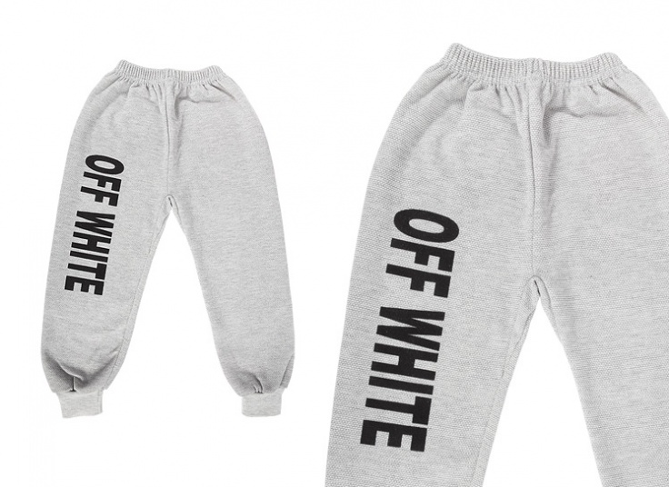 شلوار اسلش بچگانه Off White