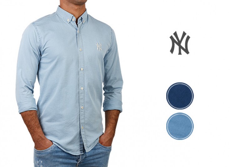 پیراهن جین مردانه طرح NY