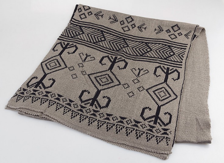 شال بافت زمستانی Geometric