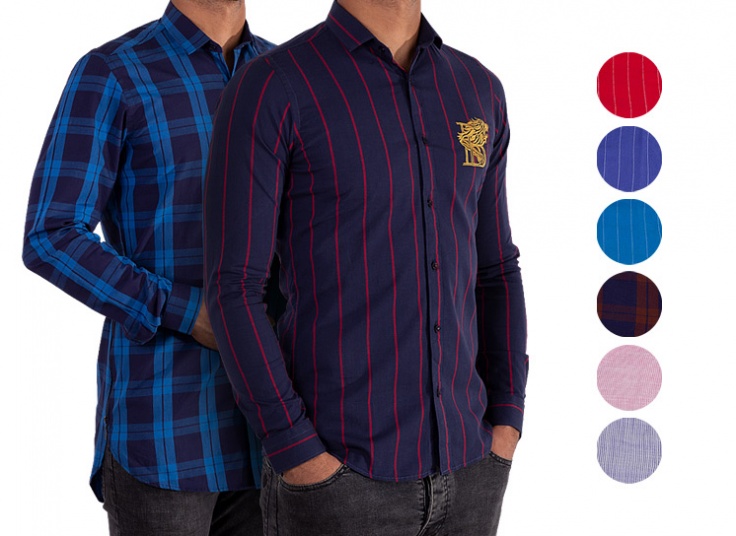 پیراهن آستین بلند مردانه Emporio Armani