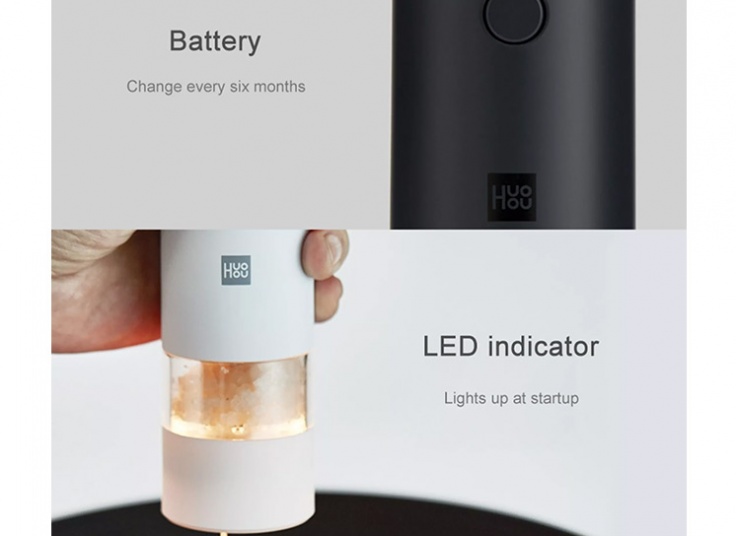 نمک و فلفل ساب برقی شیائومی HUOHOU Electric Grinder