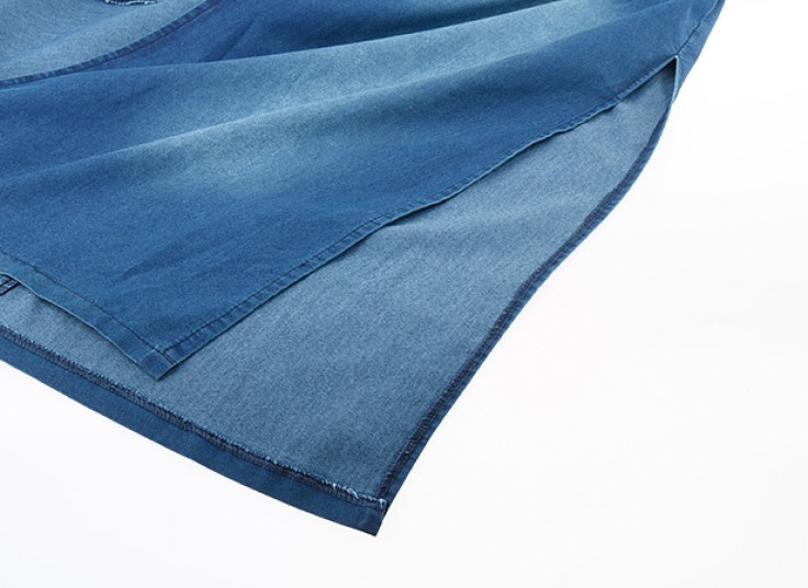 مانتو یقه انگلیسی طرح جین