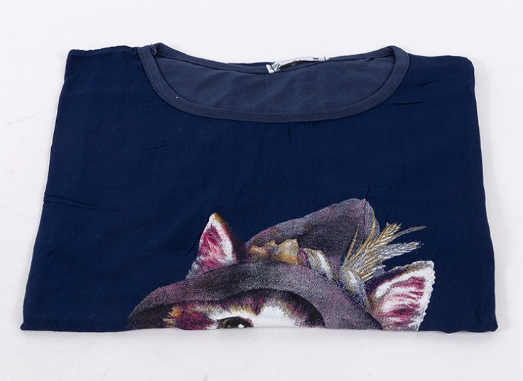 تاپ جلو نخی طرح گربه کد15825