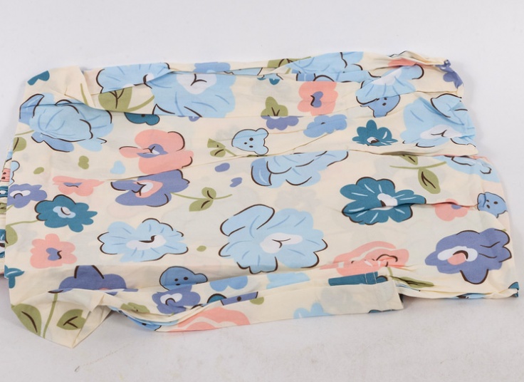 شلوار نخی گلدار PR