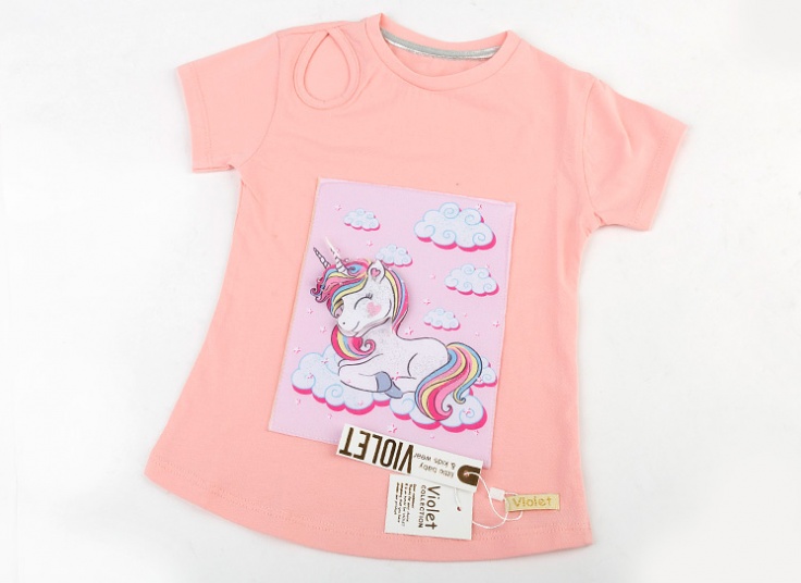 تیشرت بچگانه طرح‌دار Violet