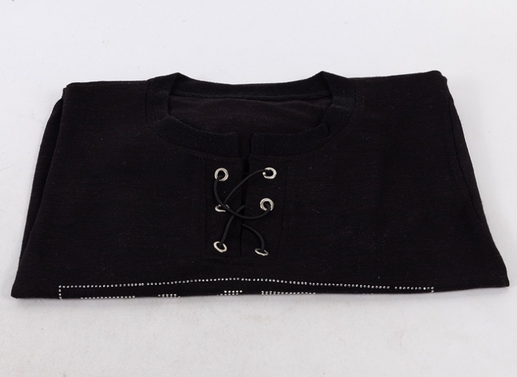 بلوز بافت زنانه مدل پرچ دار