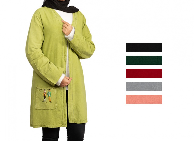 مانتو زنانه گلدوزی