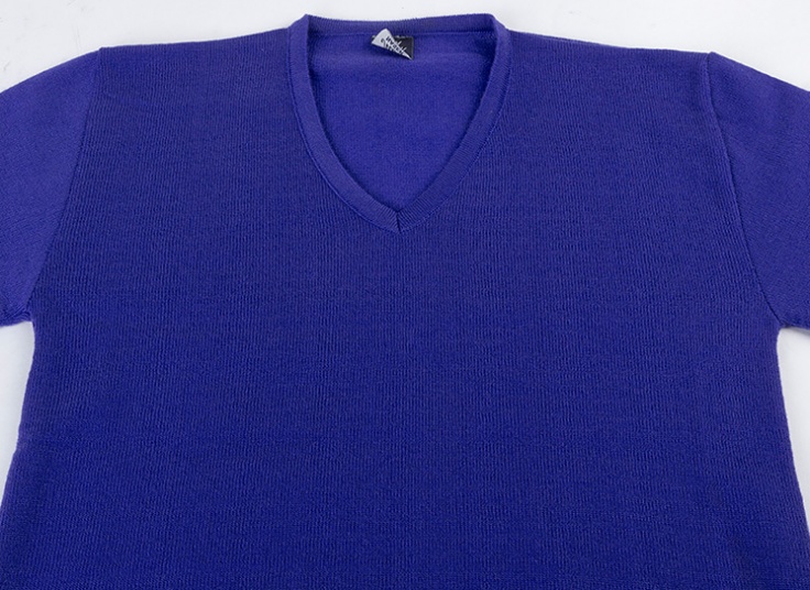 پلیور بافت یقه هفت رنگی