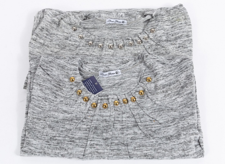 بلوز بافت زنانه جلو پیله دار