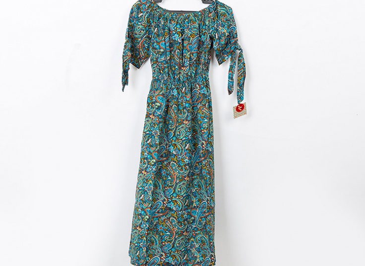 پیراهن ساحلی یقه قایقی