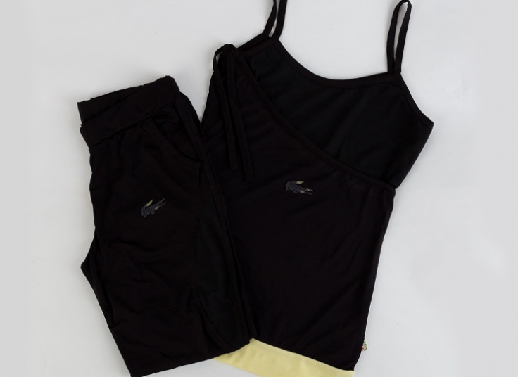 ست تاپ و شلوارک Lacoste