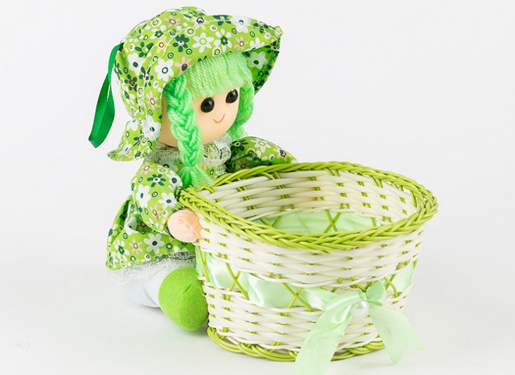 سبد حصیری عروسکی