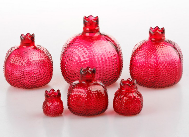 پکیج دکوری انار شیشه ای