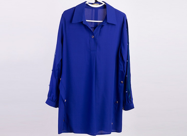 شومیز بلند کرپ حریر زنانه