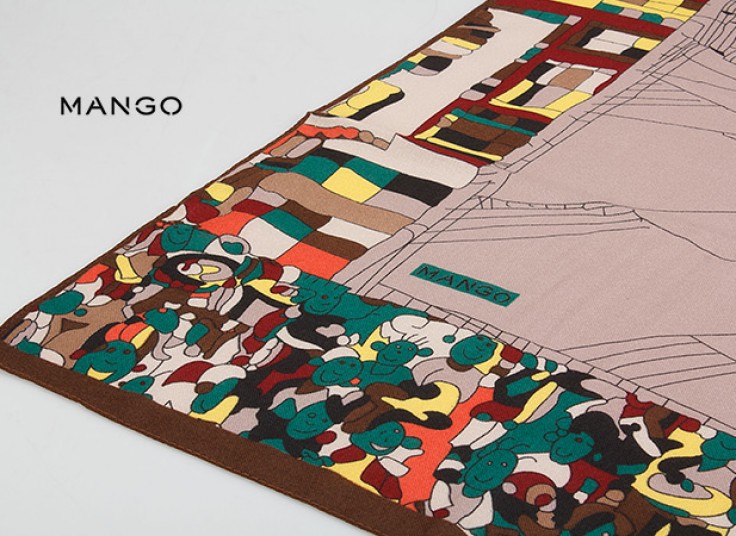 روسری پاییزه MANGO مدل Cubism