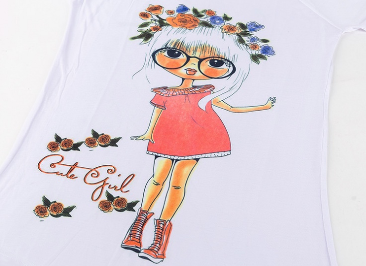 تیشرت طرح فانتزی زنانه