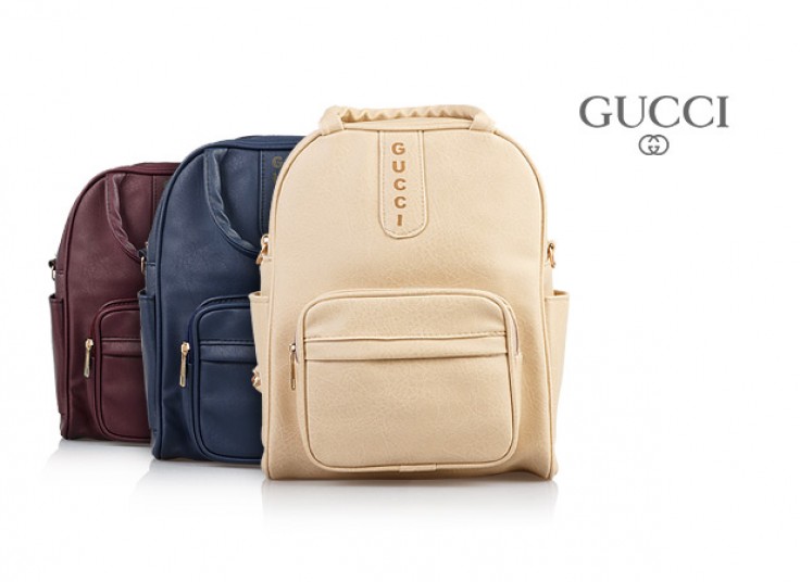 کیف کوله چرمی طرح Gucci