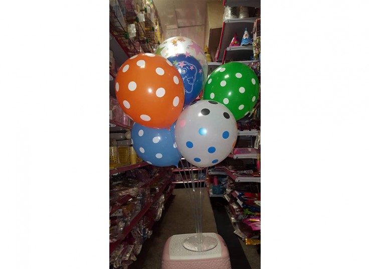 پکیج بادکنک پایه دار فروشگاه لاله