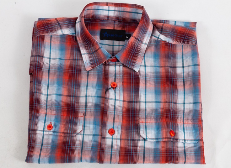 پیراهن چهارخانه Blue Star