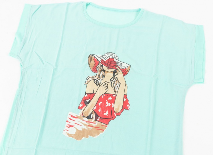 تیشرت زنانه چاپدار