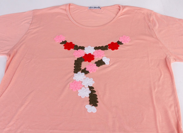 بلوز سایز بزرگ زنانه broidery