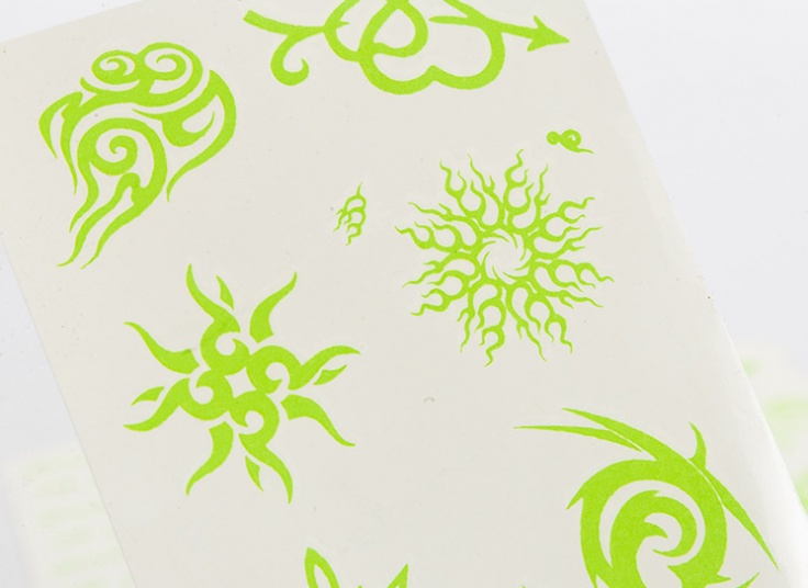 برچسب تاتو موقت شبرنگ