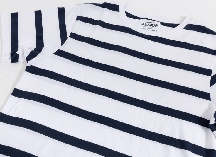 تیشرت راه راه مردانه Pull & Bear