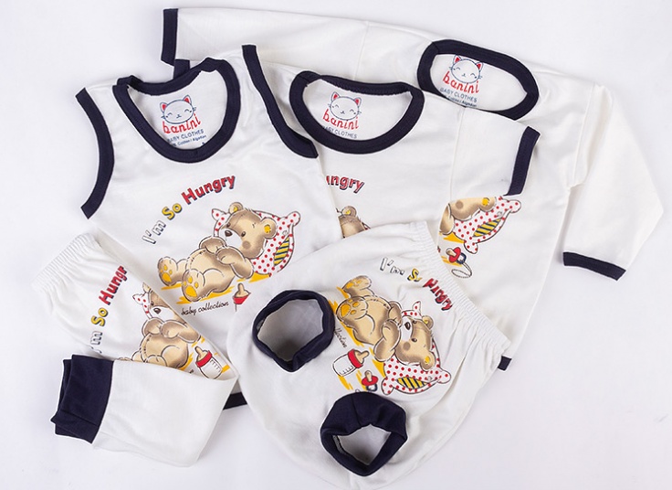 ست پنج تکه لباس بچگانه banini