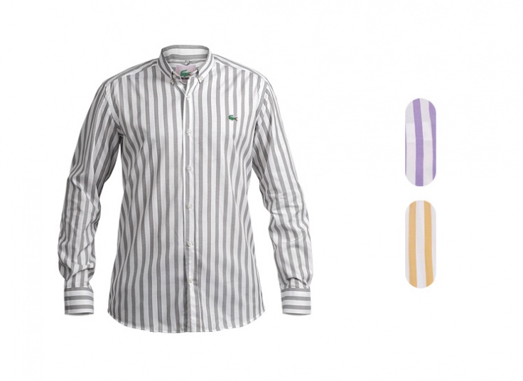 پیراهن مردانه راه راه LACOSTE